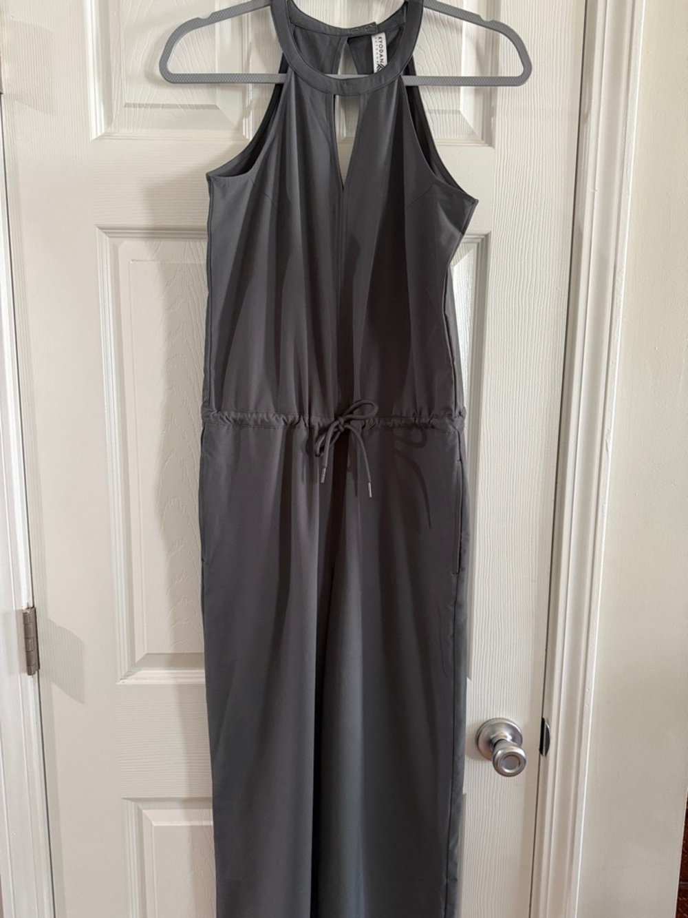 Kyodan Gray Shoulder Halter Jumpsuit